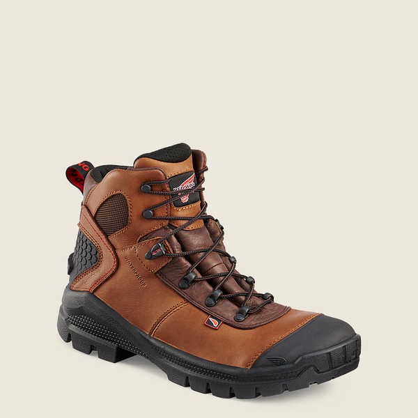 Safety Støvler Herre - Red Wing Crv™ - 6-Inch Waterproof Toe - Brune/Sort - HSBYDN-857